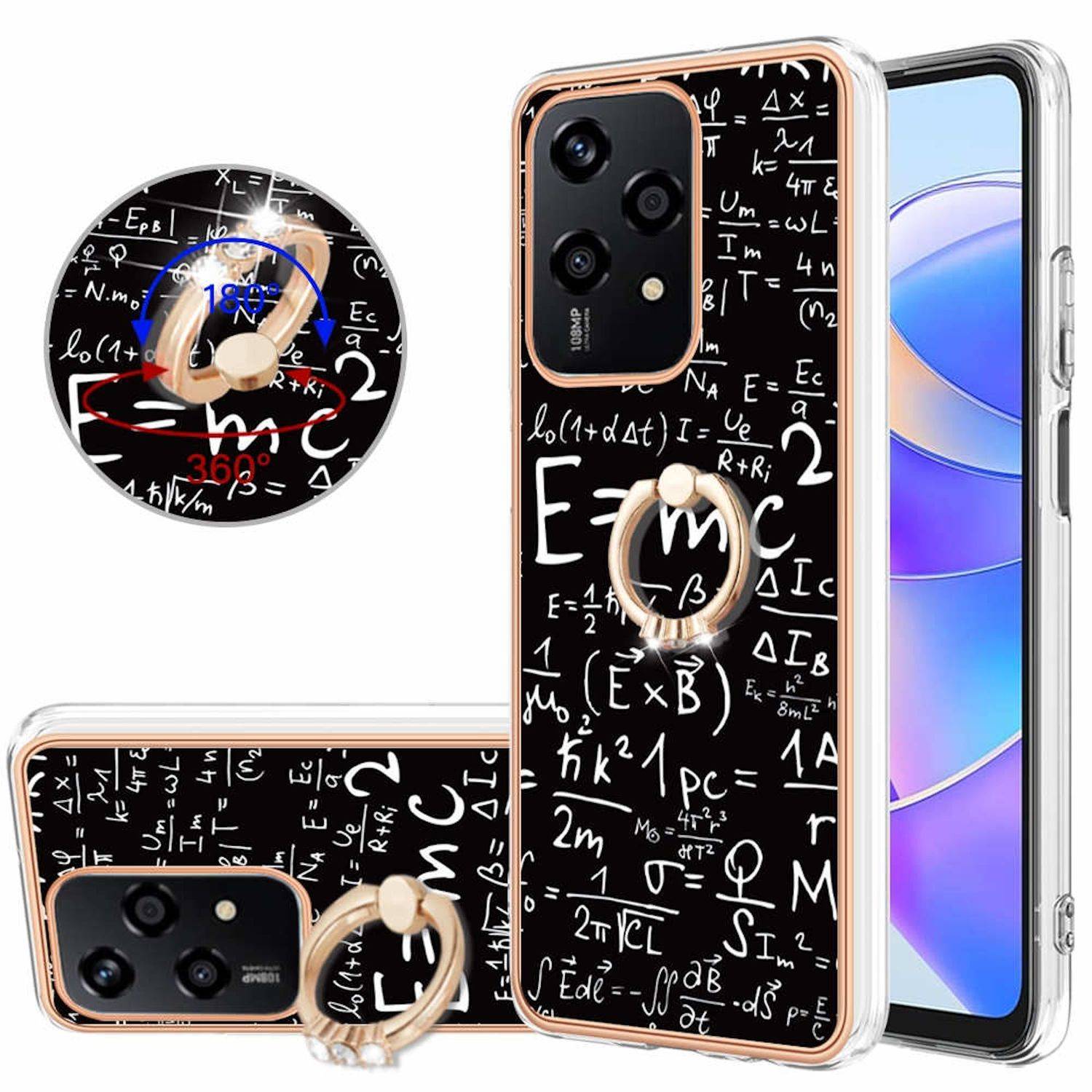 Für Honor 200 Lite Design mit Ring TPU / PC Handy Hülle Cover Muster