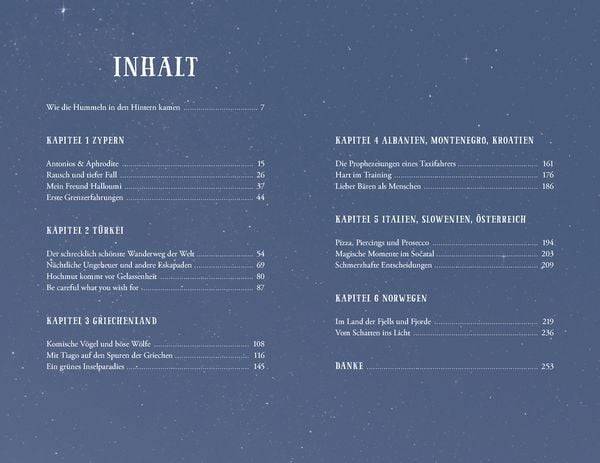 Über mir der Sternenhimmel