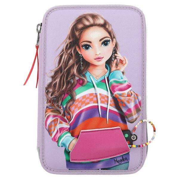 TOPModel 3 Fach Federtasche mit appliziertem Smartphone JOY