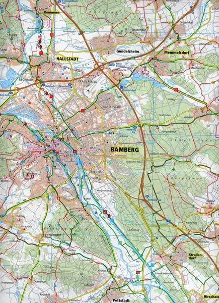Bamberger Land, Bamberg - Hallstadtt - Bad Staffelstein 1:50 000