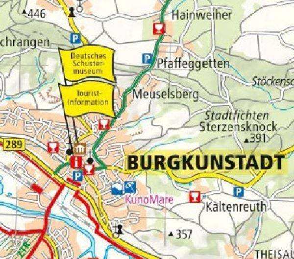Oberes Maintal /Coburg - Kronach - Kulmbach 1:75 000