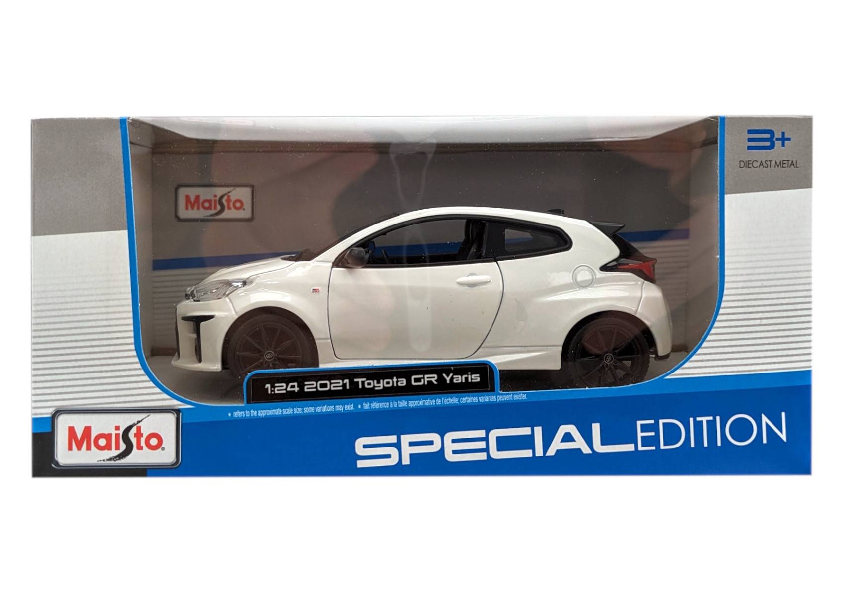 Maisto 32909 - Modellauto - Toyota Yaris '21 (weiß, Maßstab 1:24)