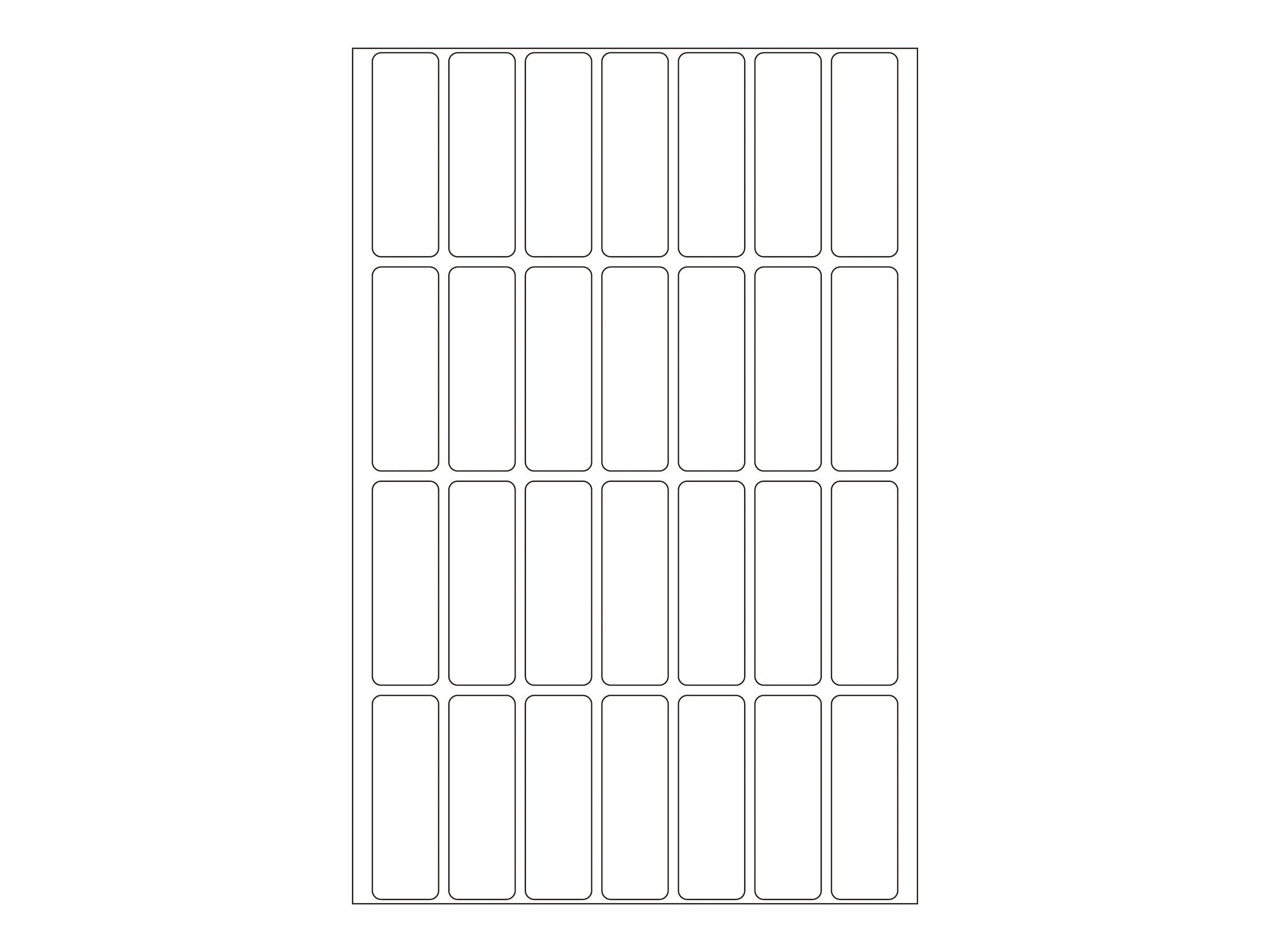 HERMA - Papier - matt - permanenter Klebstoff - weiß - 13 x 40 mm 896 Etikett(en) (32 Bogen x 28)