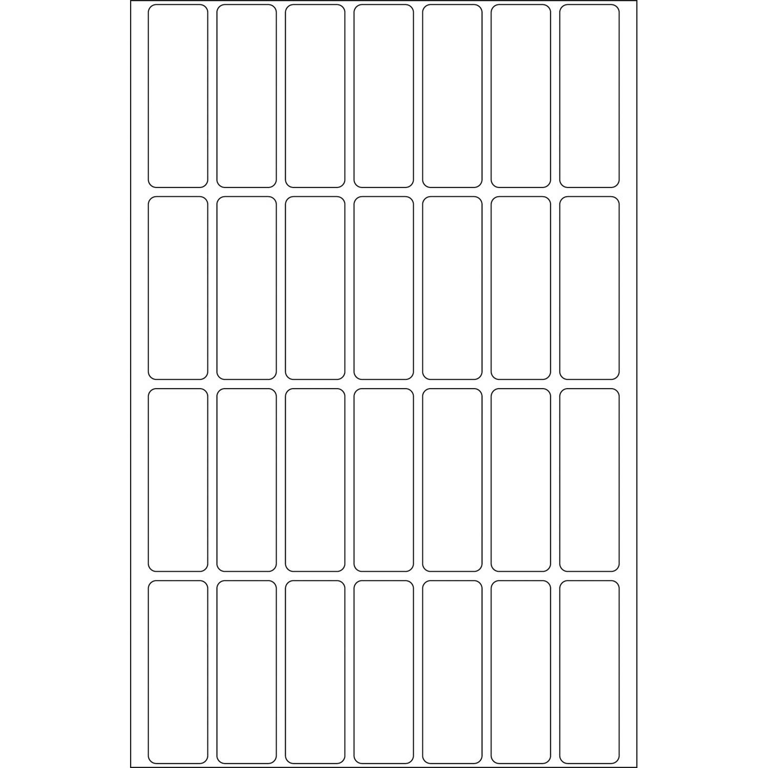 HERMA - Papier - matt - permanenter Klebstoff - weiß - 13 x 40 mm 896 Etikett(en) (32 Bogen x 28)