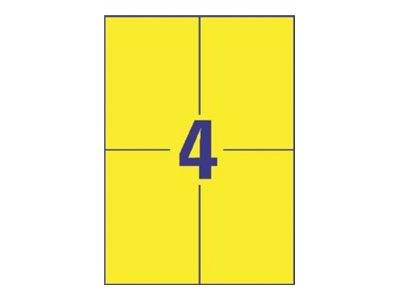 AVERY ZWECKFORM - Avery - Gelb - A6 (105 x 148 mm) 400 Etikett(en) (100 Bogen x 4)