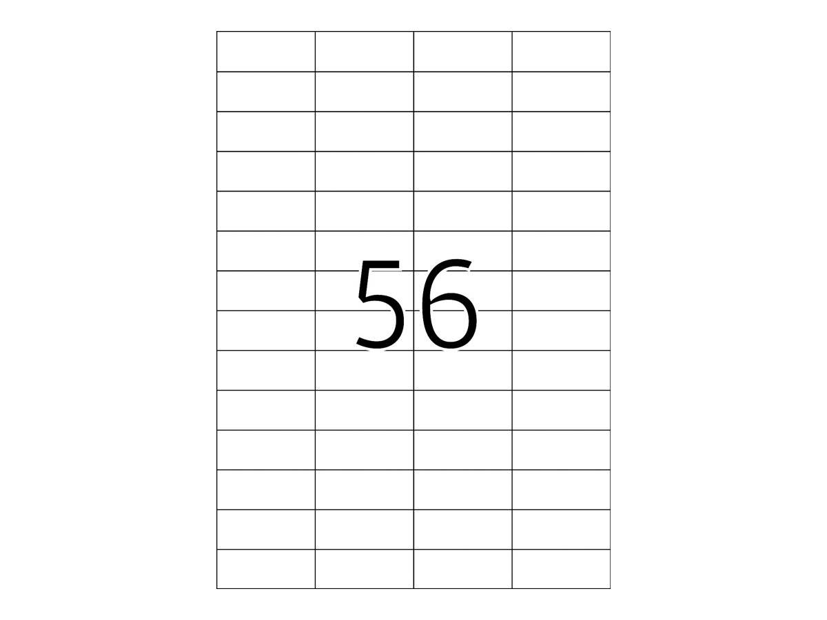 HERMA Premium - Papier - matt - permanent selbstklebend - weiß - 52.5 x 21.2 mm 5600 Etikett(en) (100 Bogen x 56)