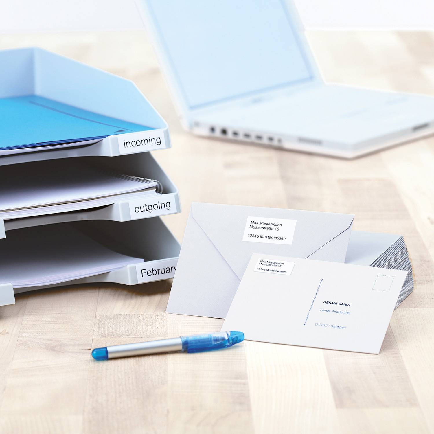 HERMA Premium - Papier - matt - permanent selbstklebend - weiß - 38.1 x 21.2 mm 6500 Etikett(en) (100 Bogen x 65)