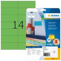 HERMA Special - Papier - matt - permanent selbstklebend - grün - 105 x 42.3 mm 280 Etikett(en) (20 Bogen x 14)