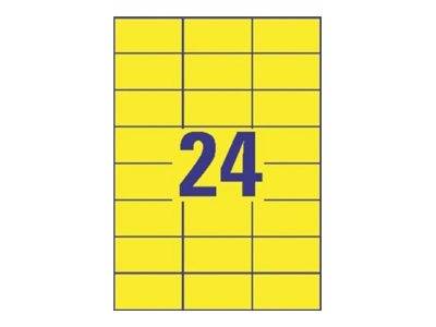Avery Zweckform Universaletikett 3451 70x37mm gelb 2.400 St./Pack.