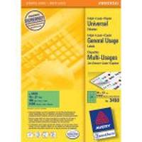Avery Zweckform Universaletikett 3450 70x37mm grün 2.400 St./Pack.