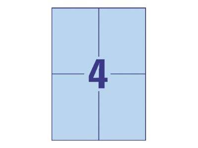 AVERY ZWECKFORM - Avery - Blau - A6 (105 x 148 mm) 400 Etikett(en) (100 Bogen x 4)