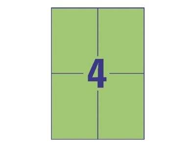 AVERY ZWECKFORM - Avery - Grün - A6 (105 x 148 mm) 400 Etikett(en) (100 Bogen x 4)