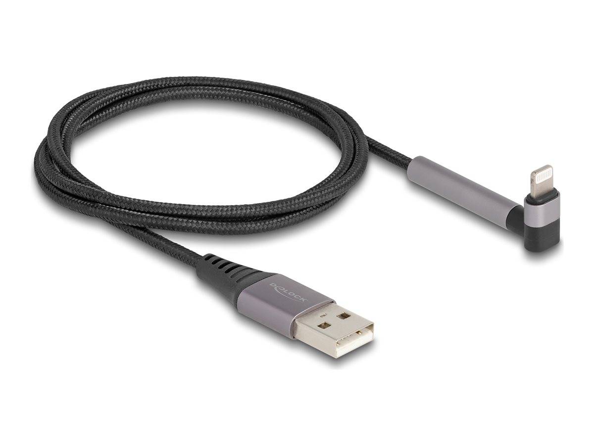 Delock - Lightning-Kabel - USB männlich gerade zu Lightning männlich schräg, Ständer