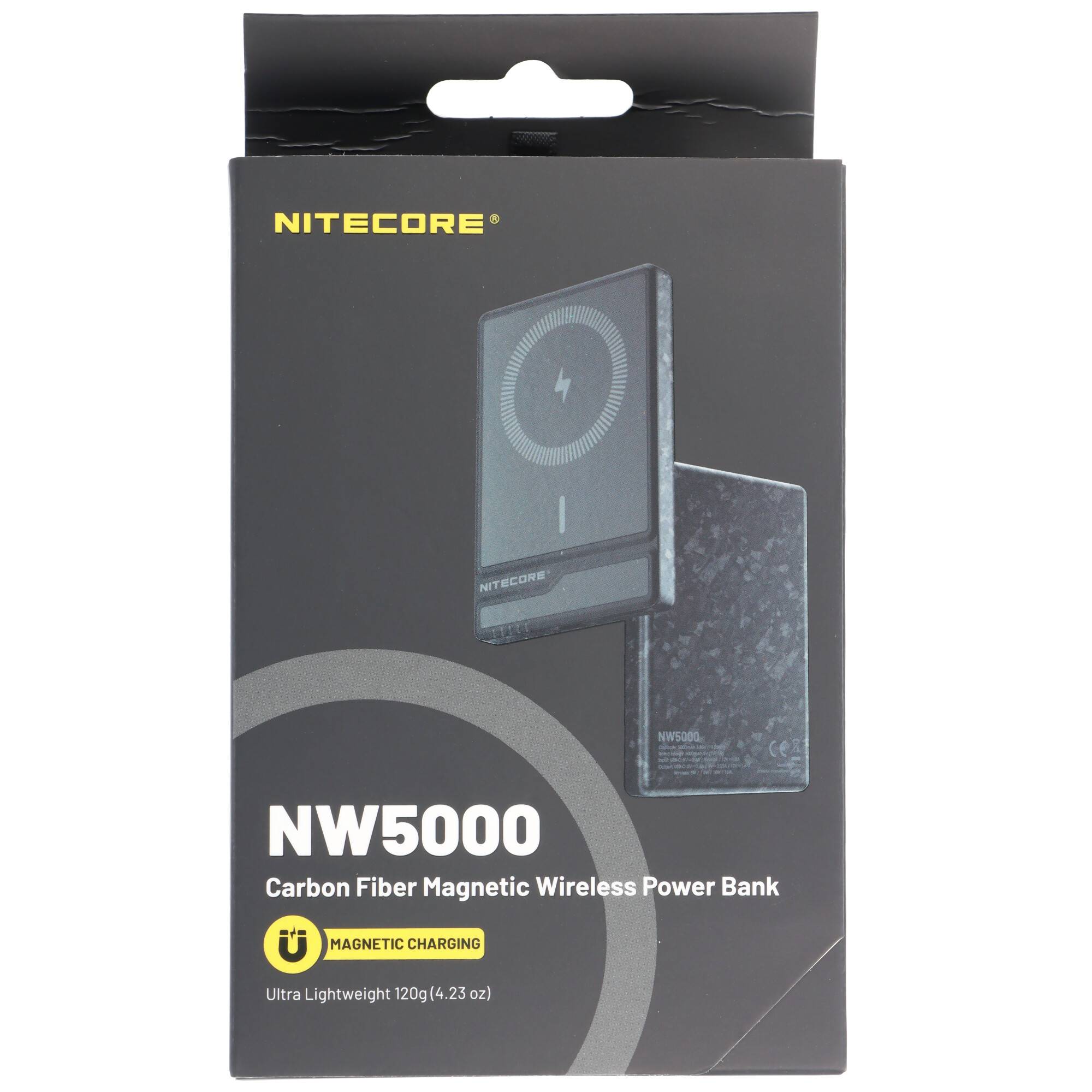 Nitecore Powerbank NW5000 mit 5000mAh, MagSafe-Technologie, magnetische, kabellose Powerbank von Nitecore