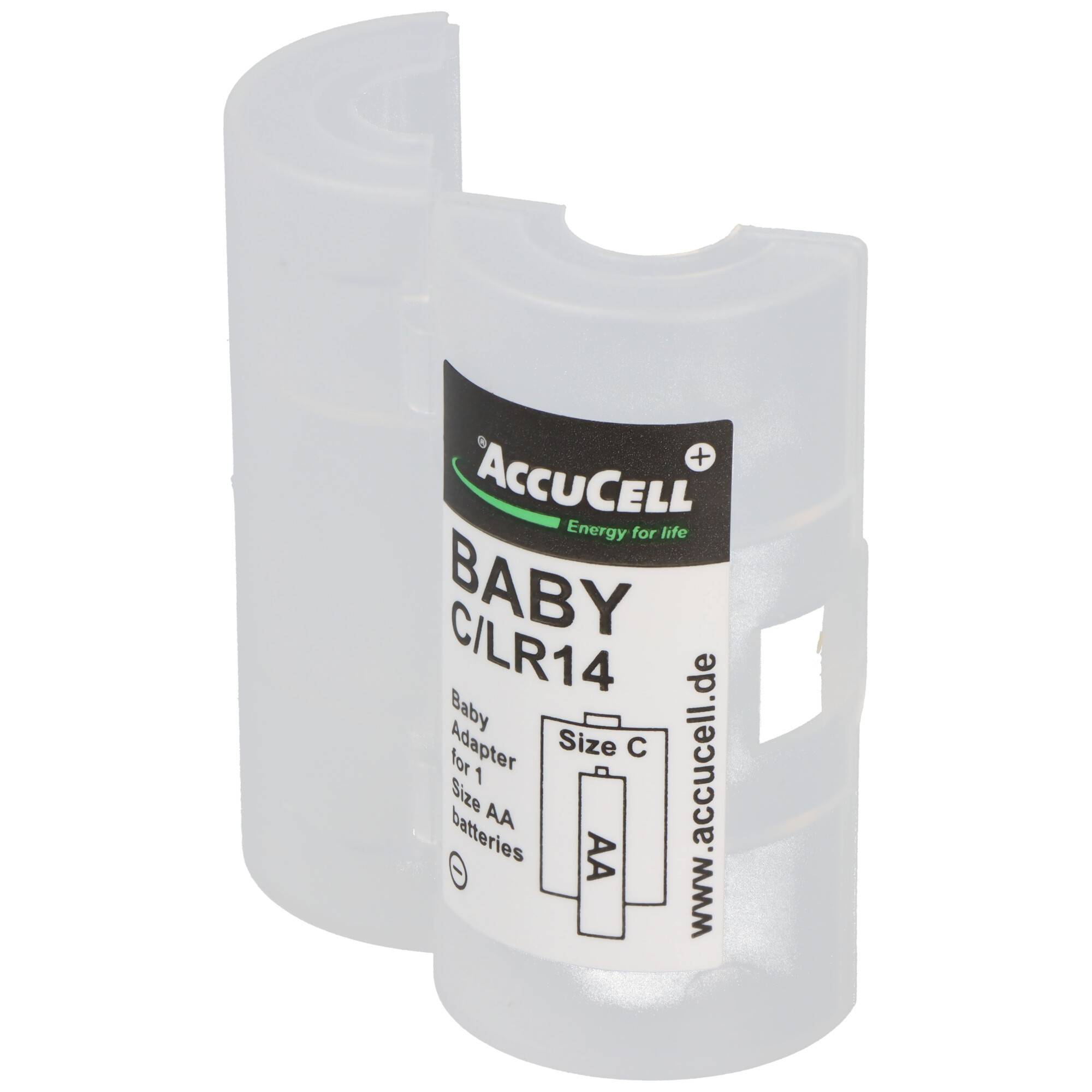 Universal Baby C Adapter für je 1x Mignon/AA auf Größe Baby, C, LR14, FR14