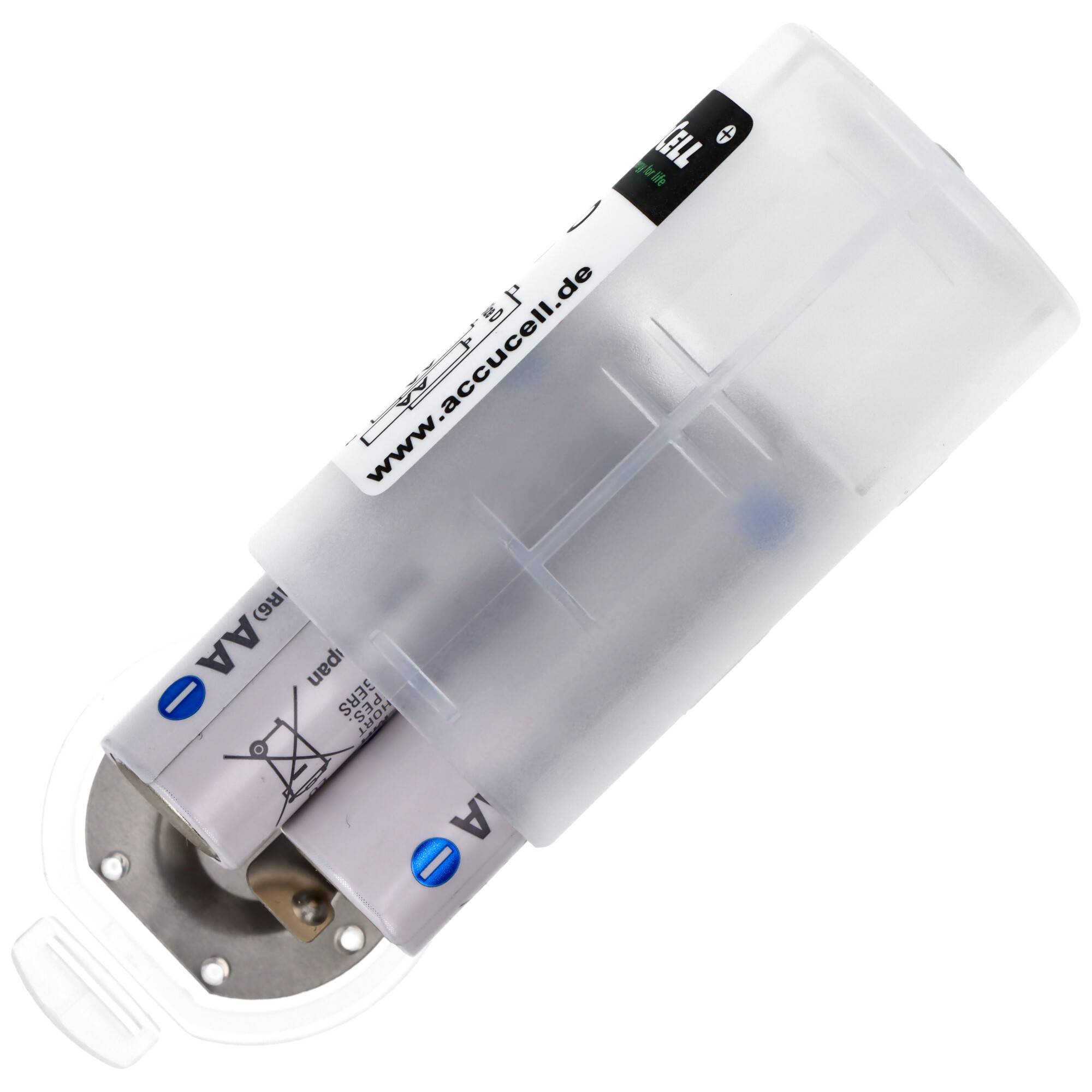 Universal Mono D Adapter für 1 oder 2 Mignon AA Akku oder Batterien, 59,2x 32mm