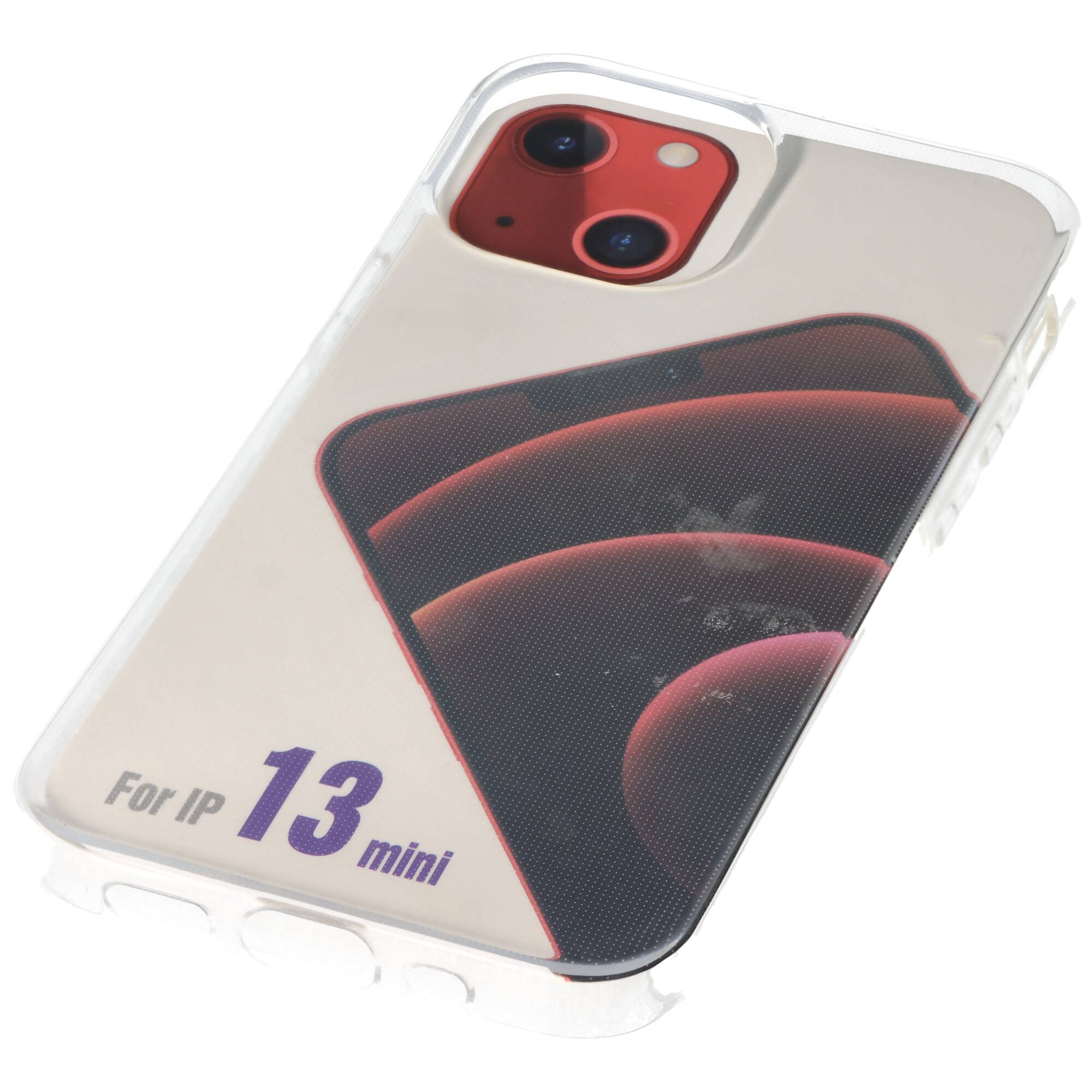 Hülle passend für Apple iPhone 13 mini- transparente Schutzhülle, Anti-Gelb Luftkissen Fallschutz Silikon Handyhülle rob