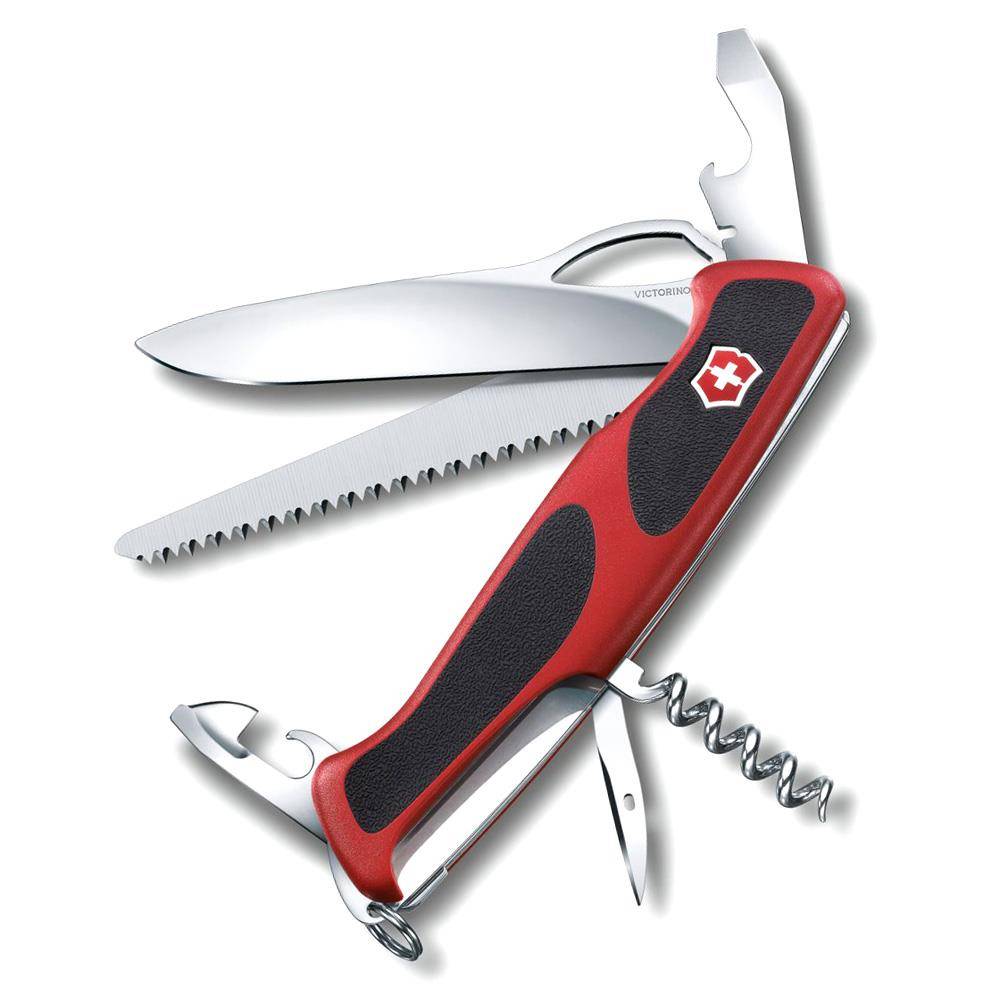 Victorinox Ranger 79 M Grip Taschenmesser - Rot/Schwarz