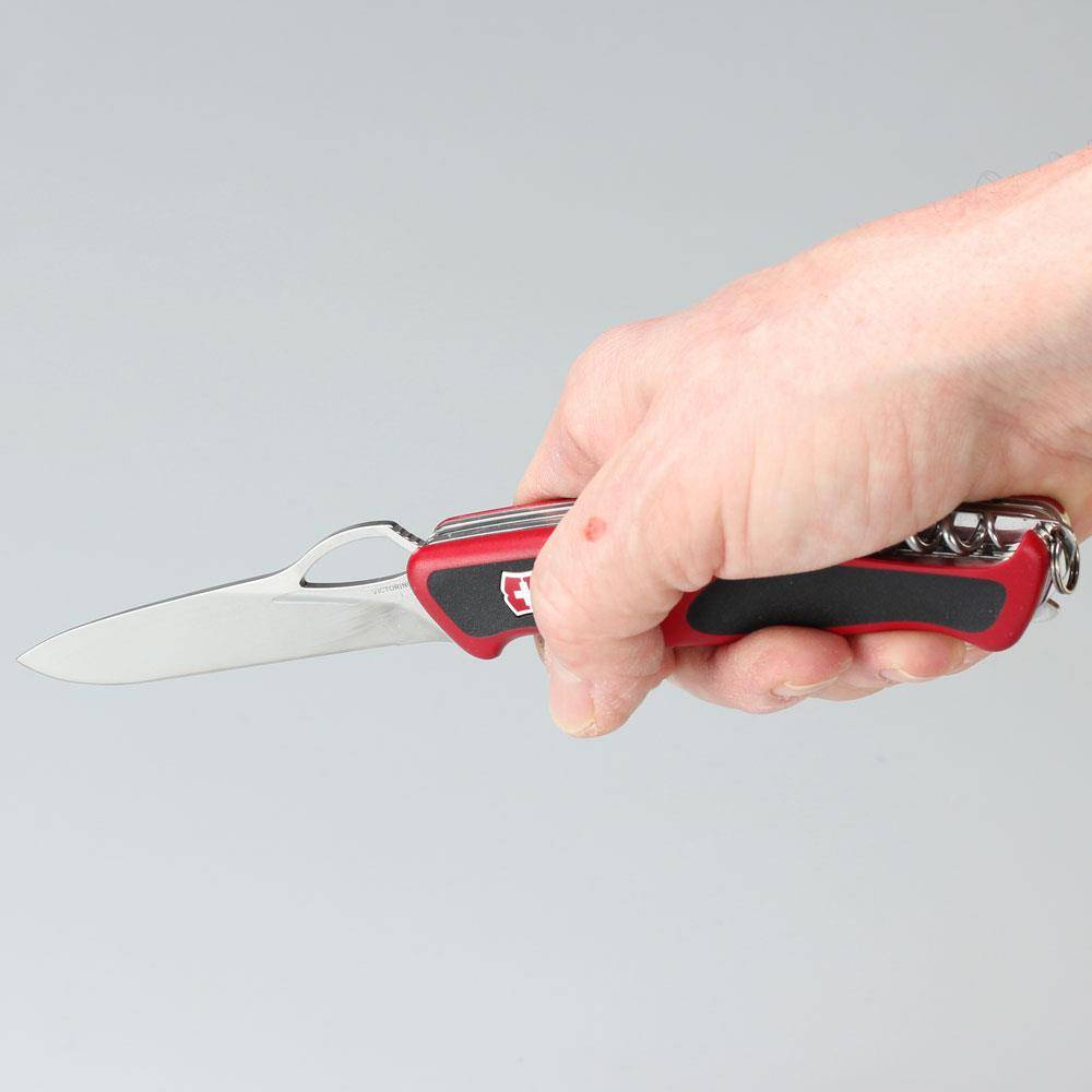Victorinox Ranger 79 M Grip Taschenmesser - Rot/Schwarz