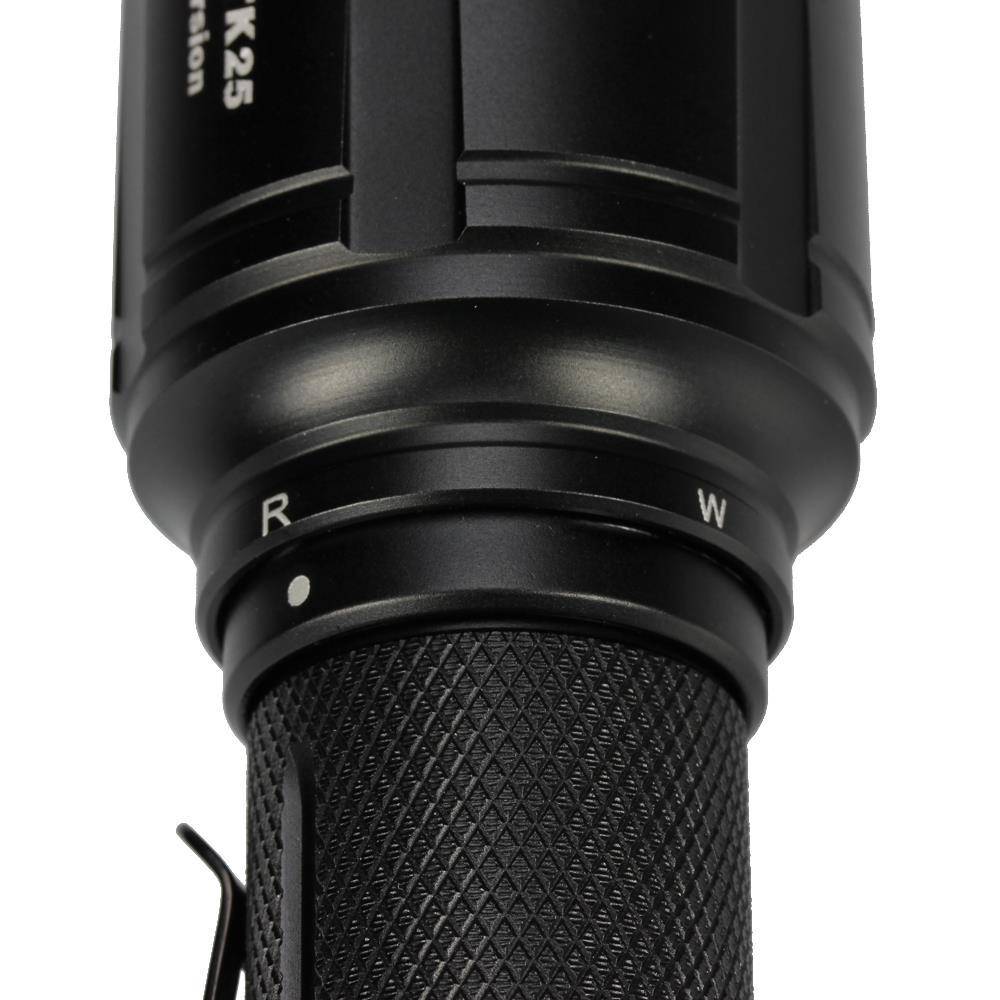 Fenix TK25Red Taschenlampe mit Weiß- & Rotlicht 1000 Lumen - Schwarz