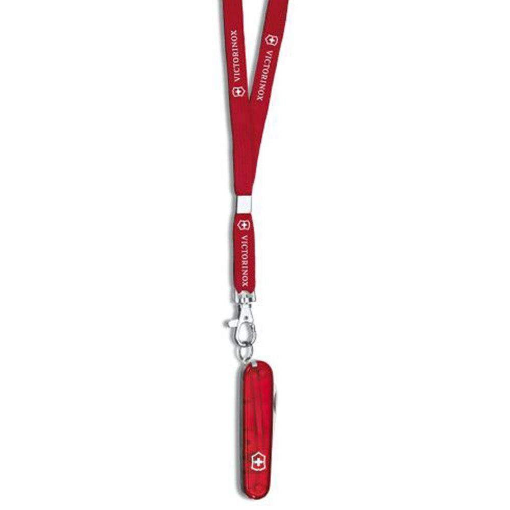 Victorinox Nackenband mit Karabinerhaken - Rot