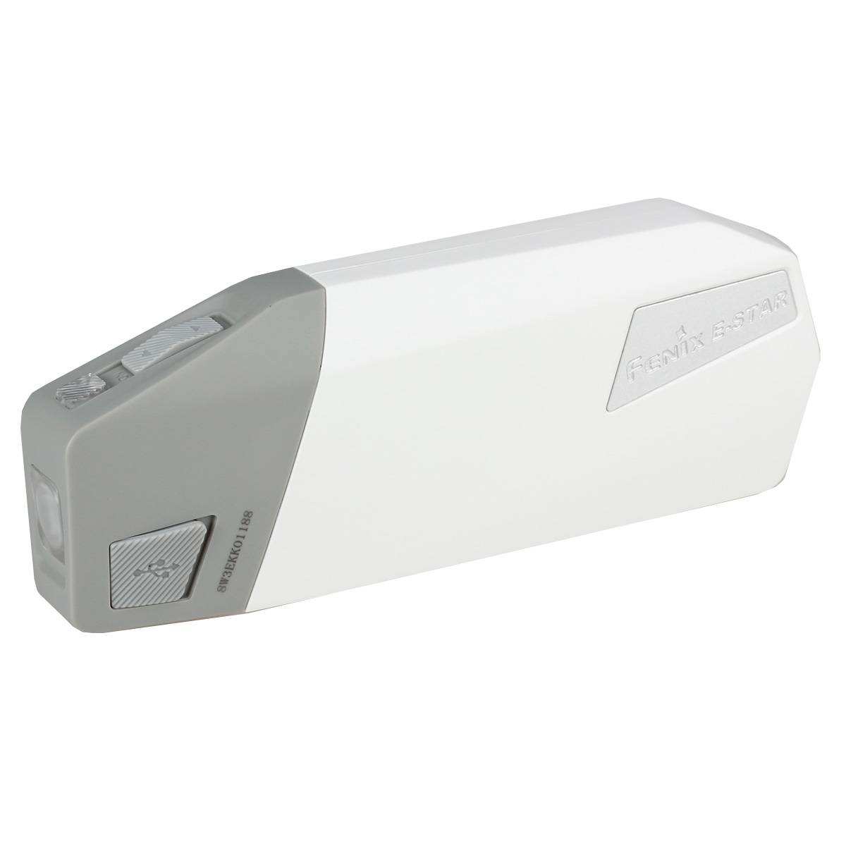 Fenix E-Star Dynamo-Taschenlampe mit Akku & USB-C 100 Lumen - Weiß