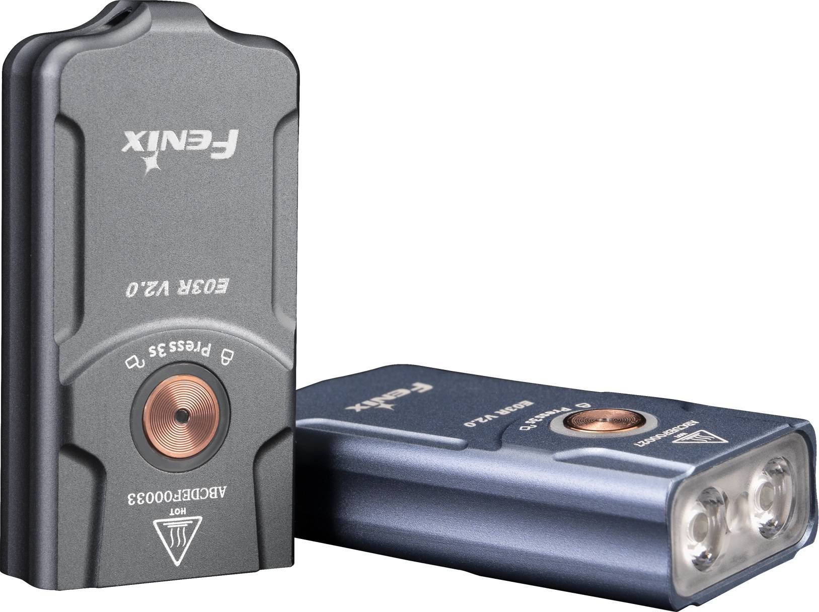 FENIX LED-Schlüsselbundleuchte E03R V2.0, grau