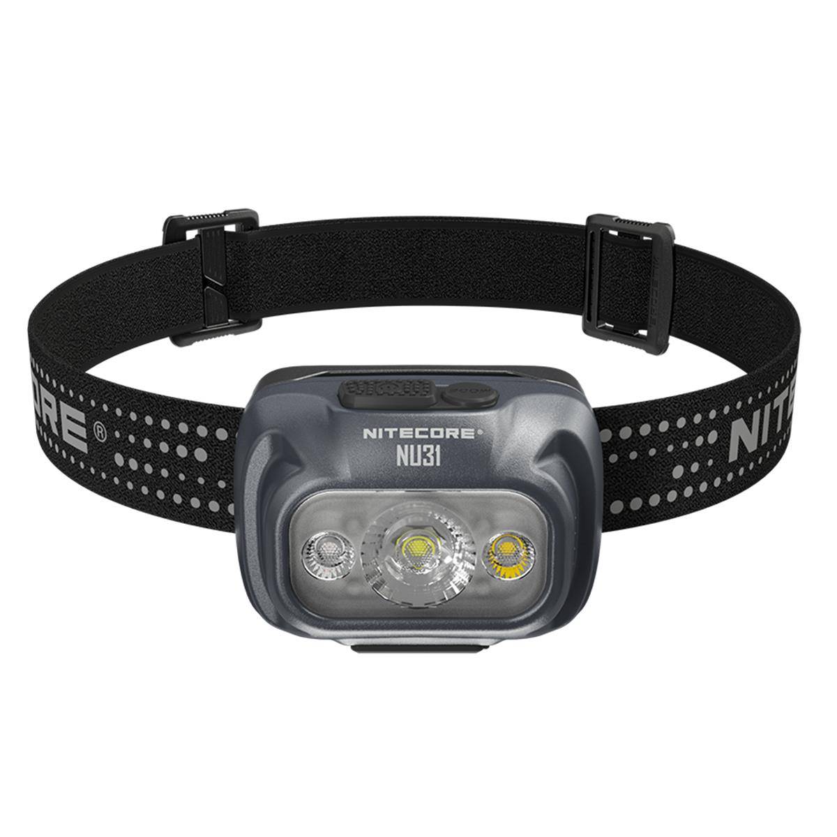 Nitecore NU31 LED Stirnlampe 550 Lumen grau