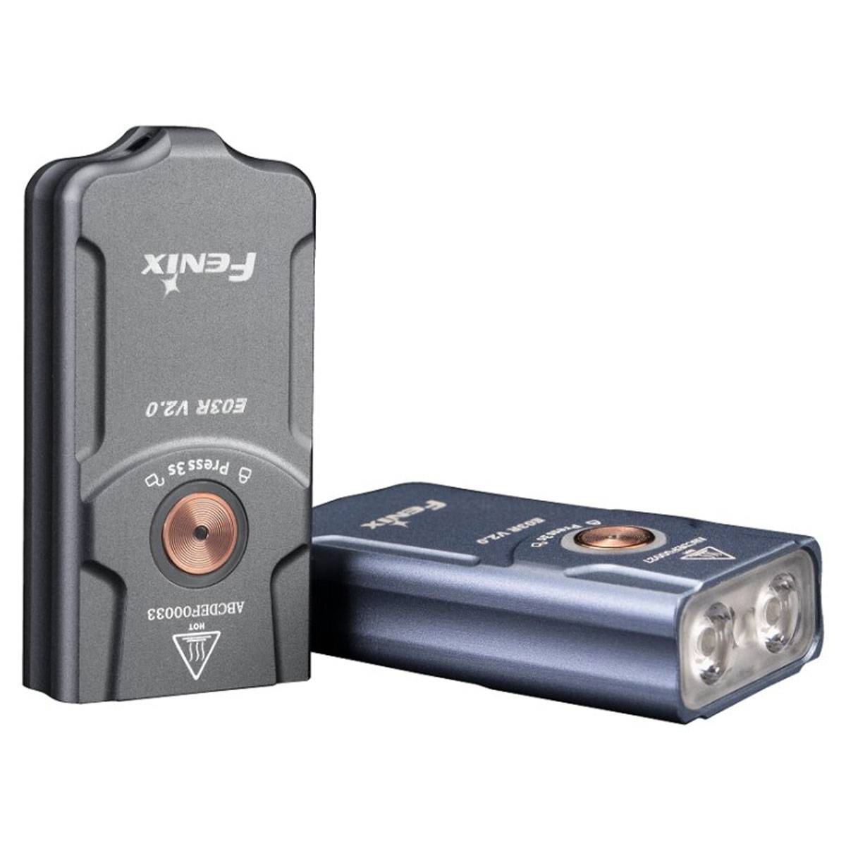 Fenix E03R V2.0 LED Schlüsselbundlampe 500 Lumen - Blau