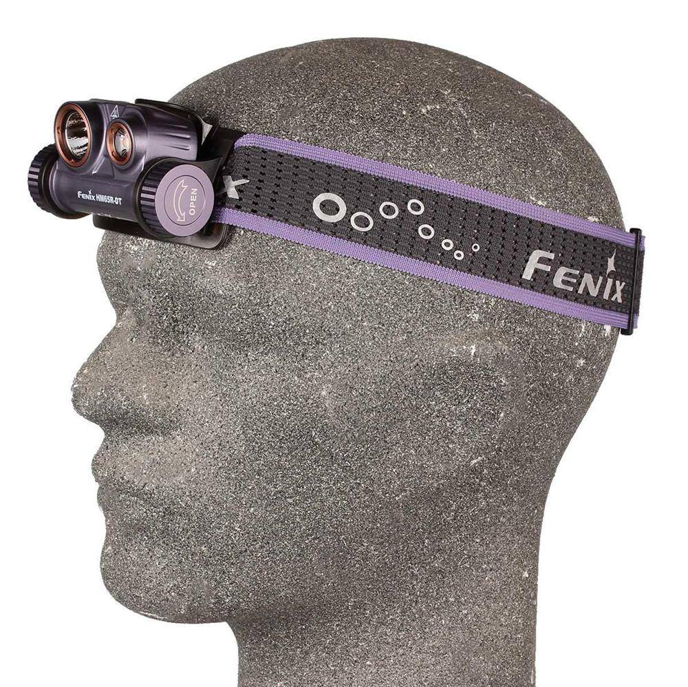 Fenix HM65R-DT LED Stirnlampe 1300 Lumen neutral- und warmweiß dark purple