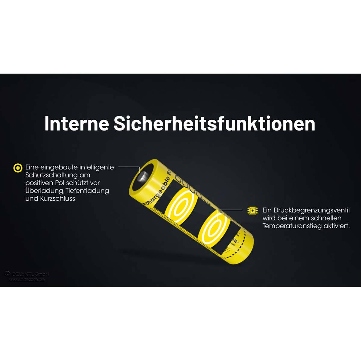 Nitecore NL2160HP | 21700 Li-Ionen Akku 6000mAH