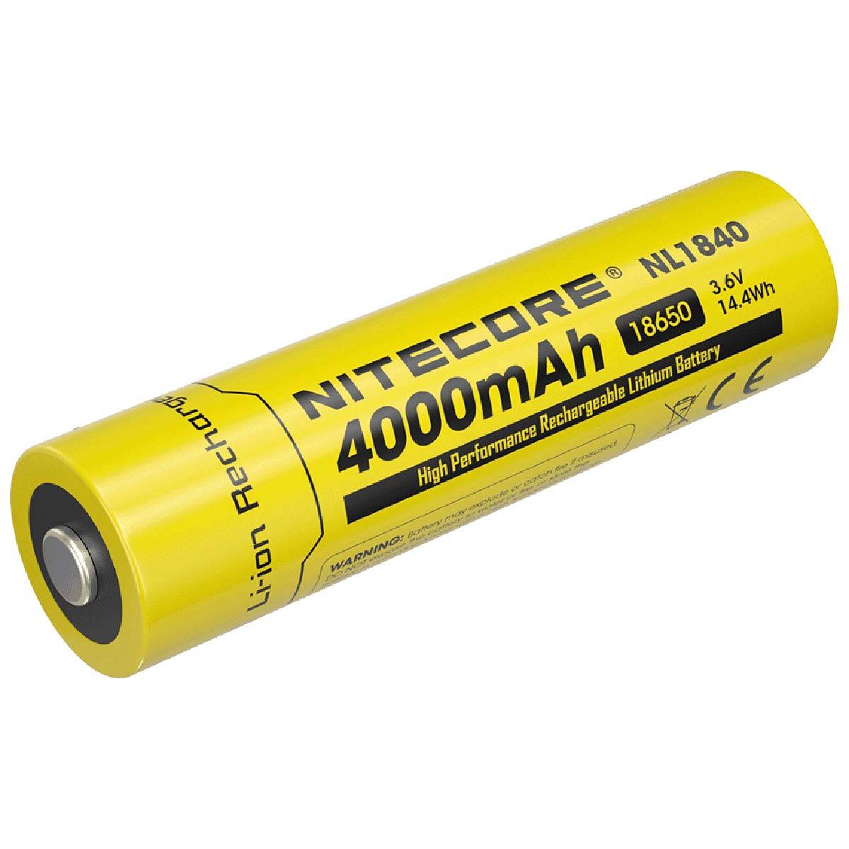 Nitecore NL1840 18650 - Li-Ion Akku 4000mAh bis 5A