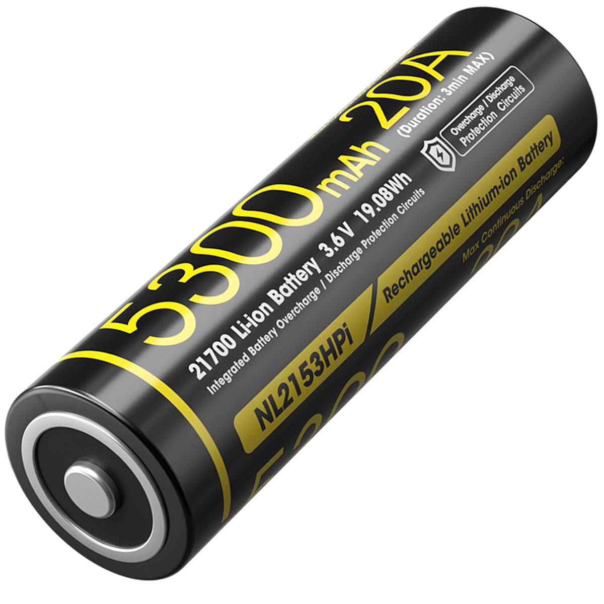 Nitecore NL2153HPi 21700 - Li-Ion Akku 5300mAh mit bis zu 20A