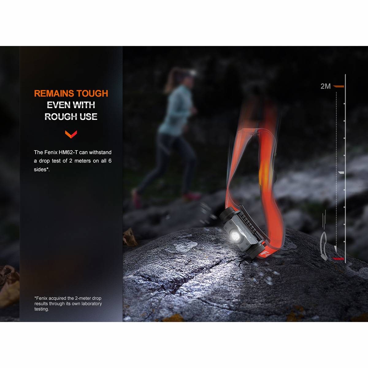 Fenix HM62-T 1200 Lumen LED-Stirnlampe - Magma