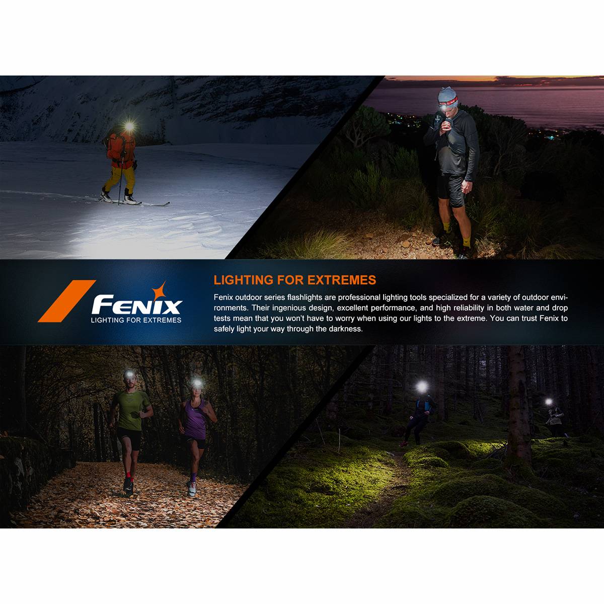 Fenix HM62-T LED-Stirnlampe 1200 Lumen - Magma