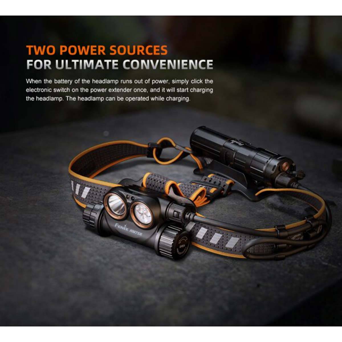 Fenix HM75R LED-Stirnlampe 1600 Lumen - Schwarz