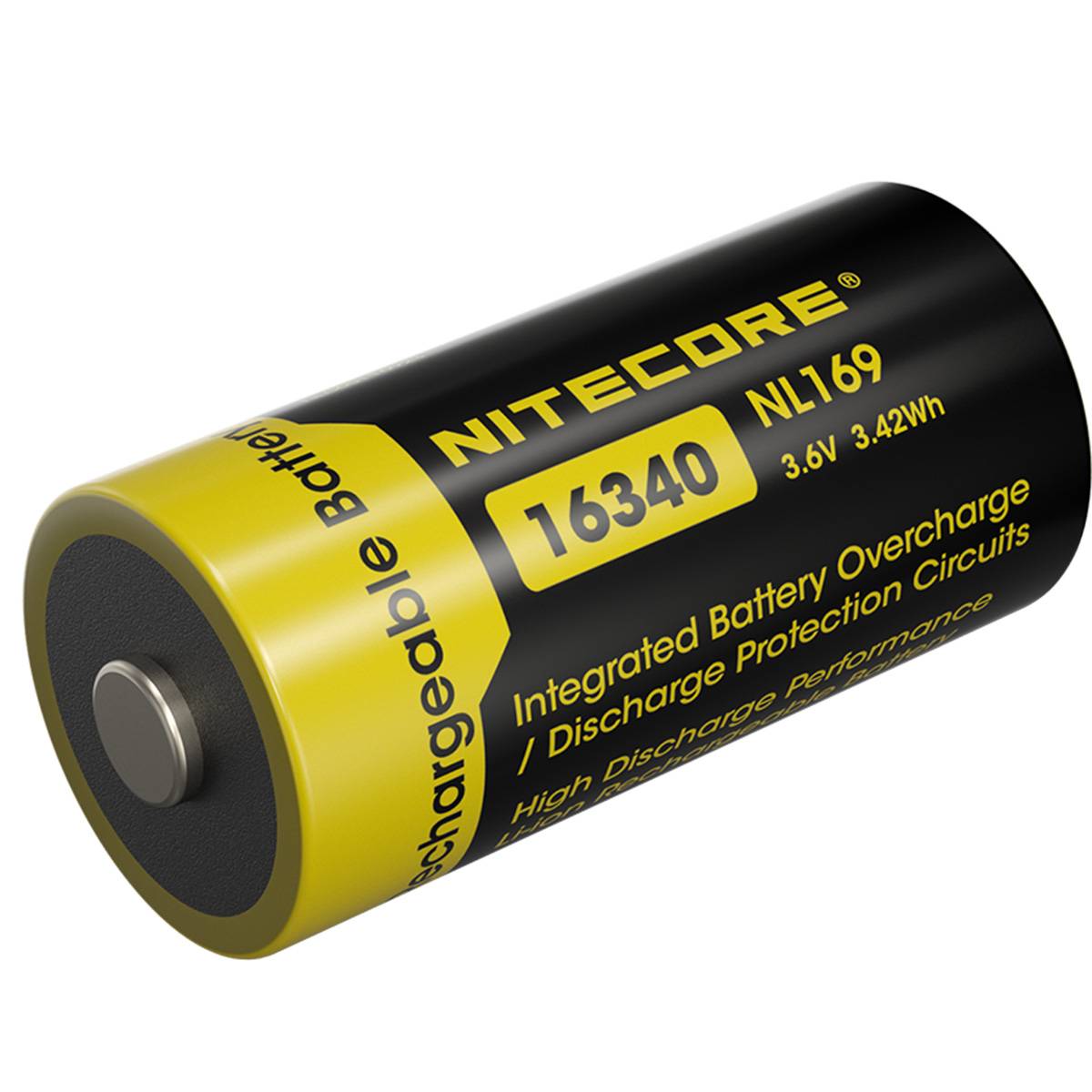 Nitecore NL169 - 16340 Li-Ion Akku 950mAh mit 2A