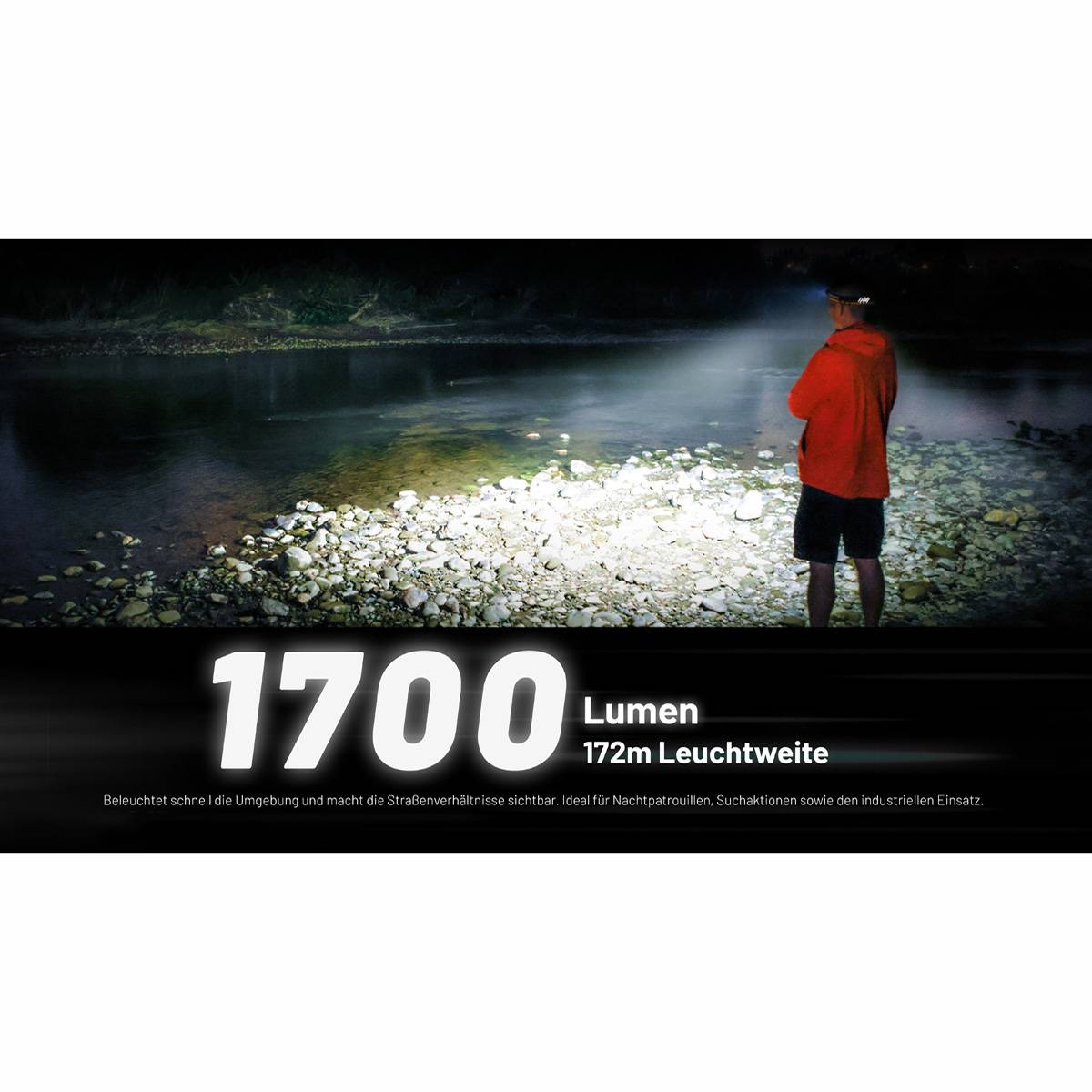 Nitecore NU45 LED Stirnlampe 1700 Lumen - Schwarz/Gelb