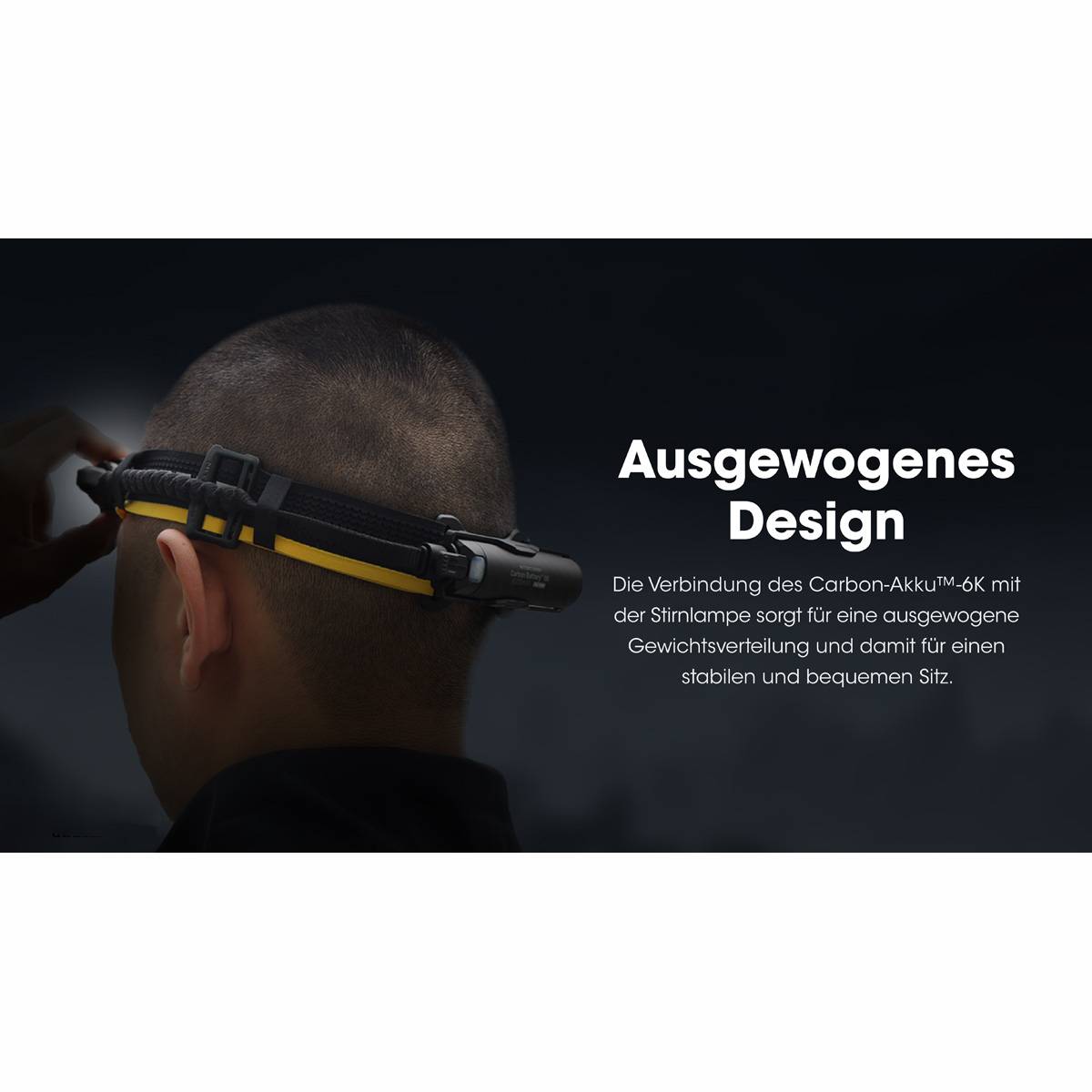 Nitecore Carbon Battery 6K Extension Kit (Akku & Stirnband) 6.000mAh - Schwarz/Gelb