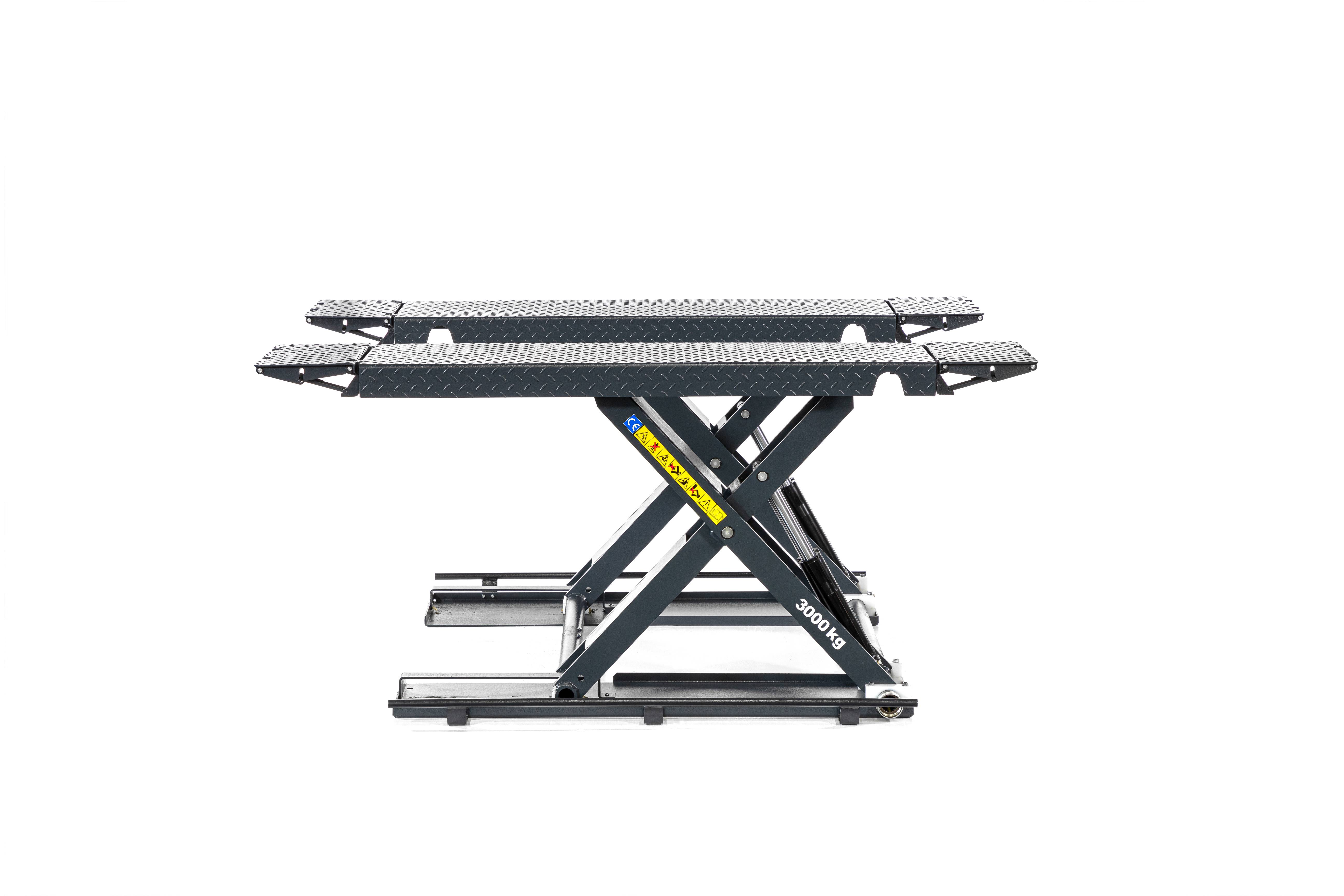 ATH Flex Lift 30 Mobile Kurzhub Scheren Hebebühne Reifendienst Autoaufbereitung 3t Car Detailing ohne Druckluf 3000kg