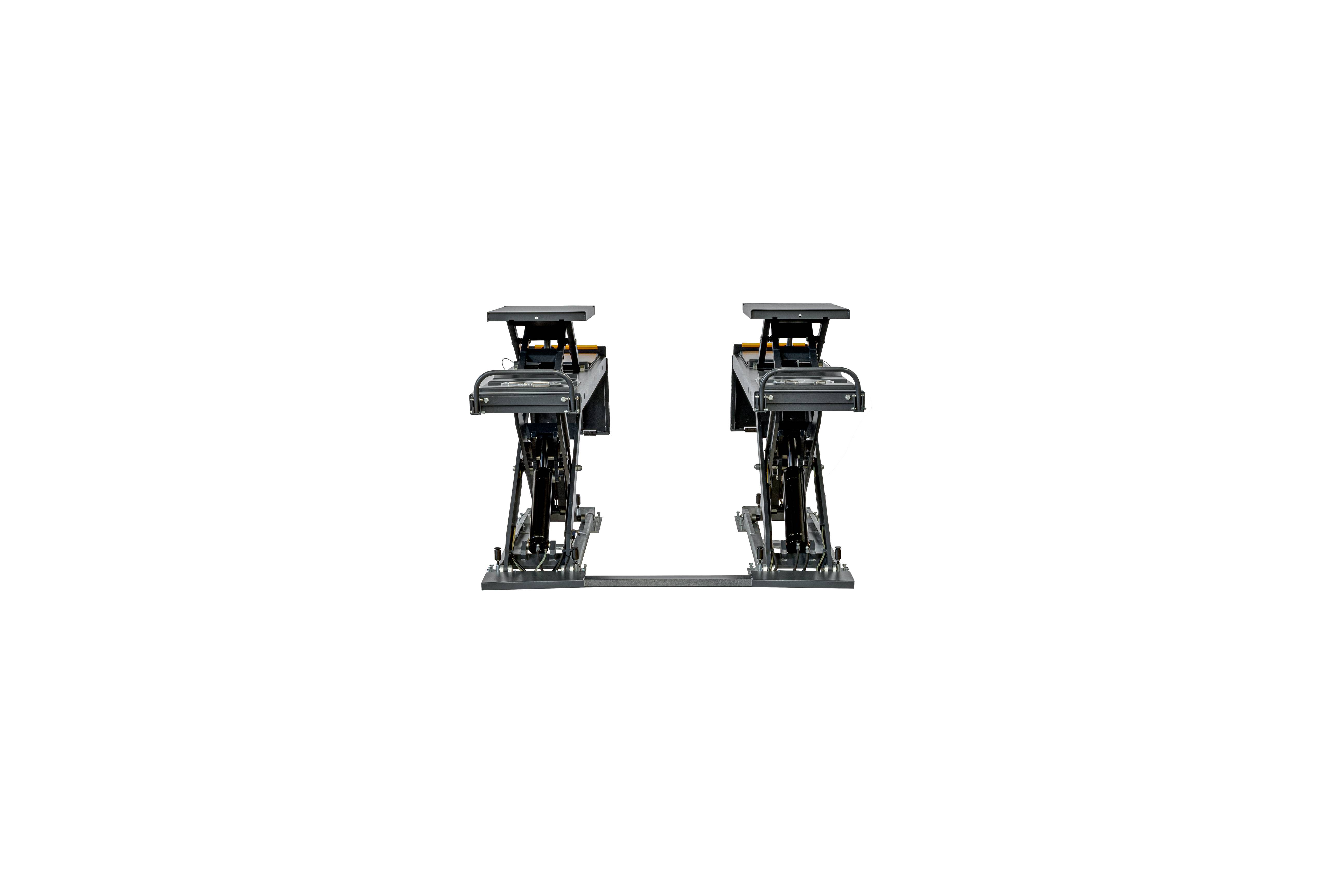 ATH Cross Lift 35 OGA Auffahr Scherenhebebühne,3,5t KFZ Hebebühne 3500kg mit Radfreiheber mit Achsmess Kit Überflur