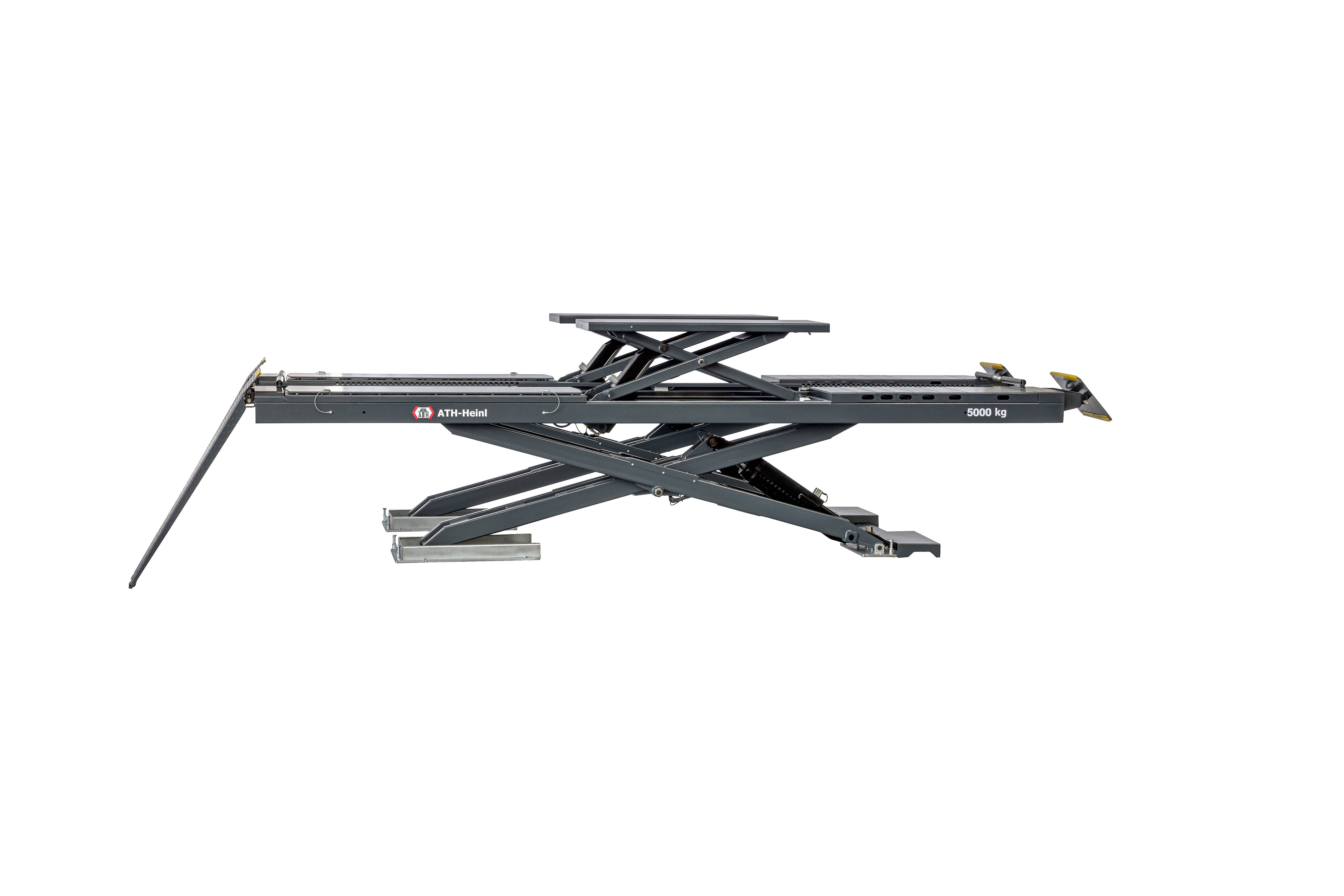 ATH Cross Lift 40 OGA Auffahr Scherenhebebühne 4t KFZ Hebebühne 4000kg mit Radfreiheber, Achsmess Kit Überflur