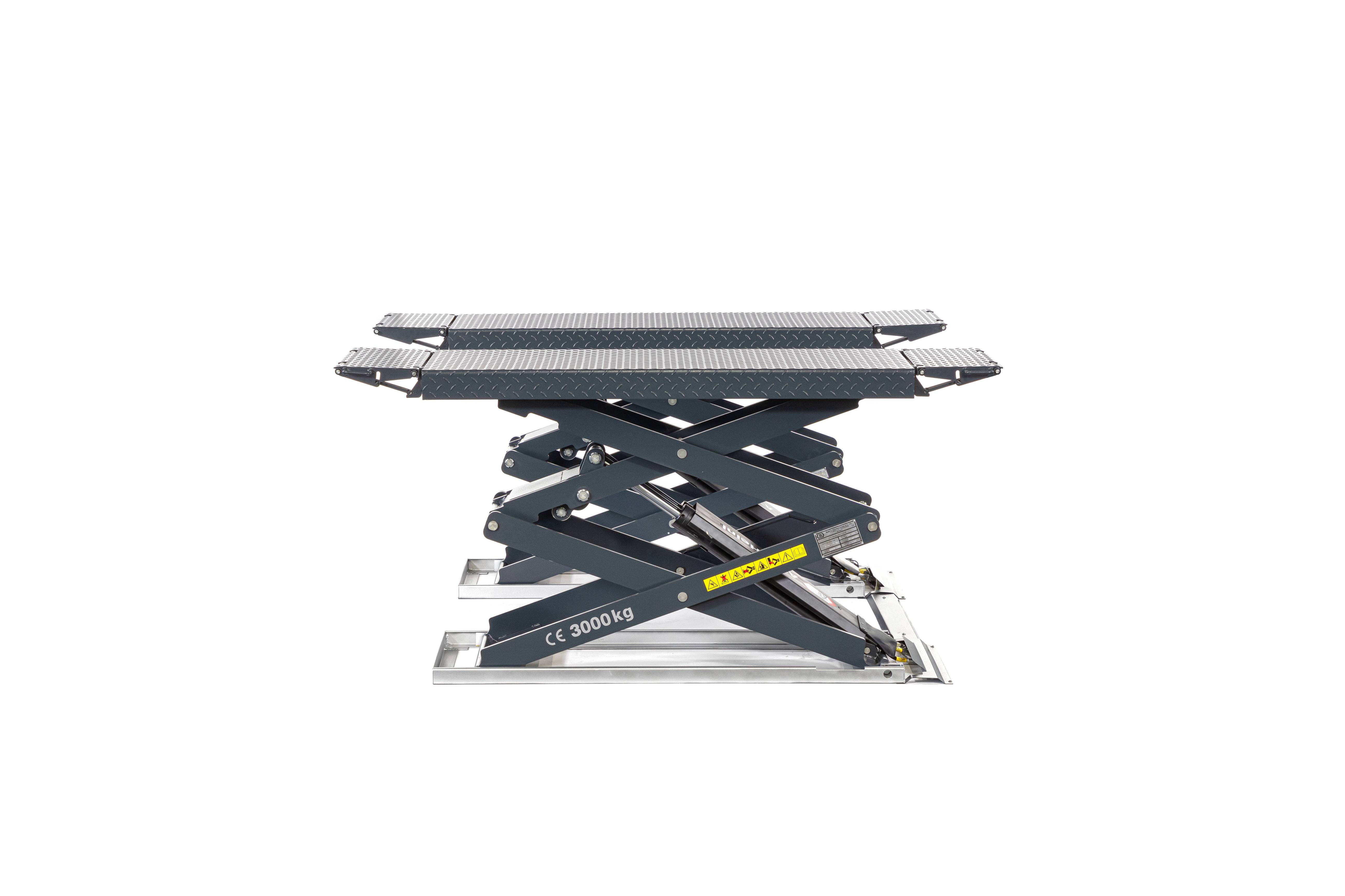 ATH Frame Lift 30 FZ UG KFZ Doppelscherenhebebühne KFZ 3t Scheren Hebebühne 3000kg mit Unterflur Kit