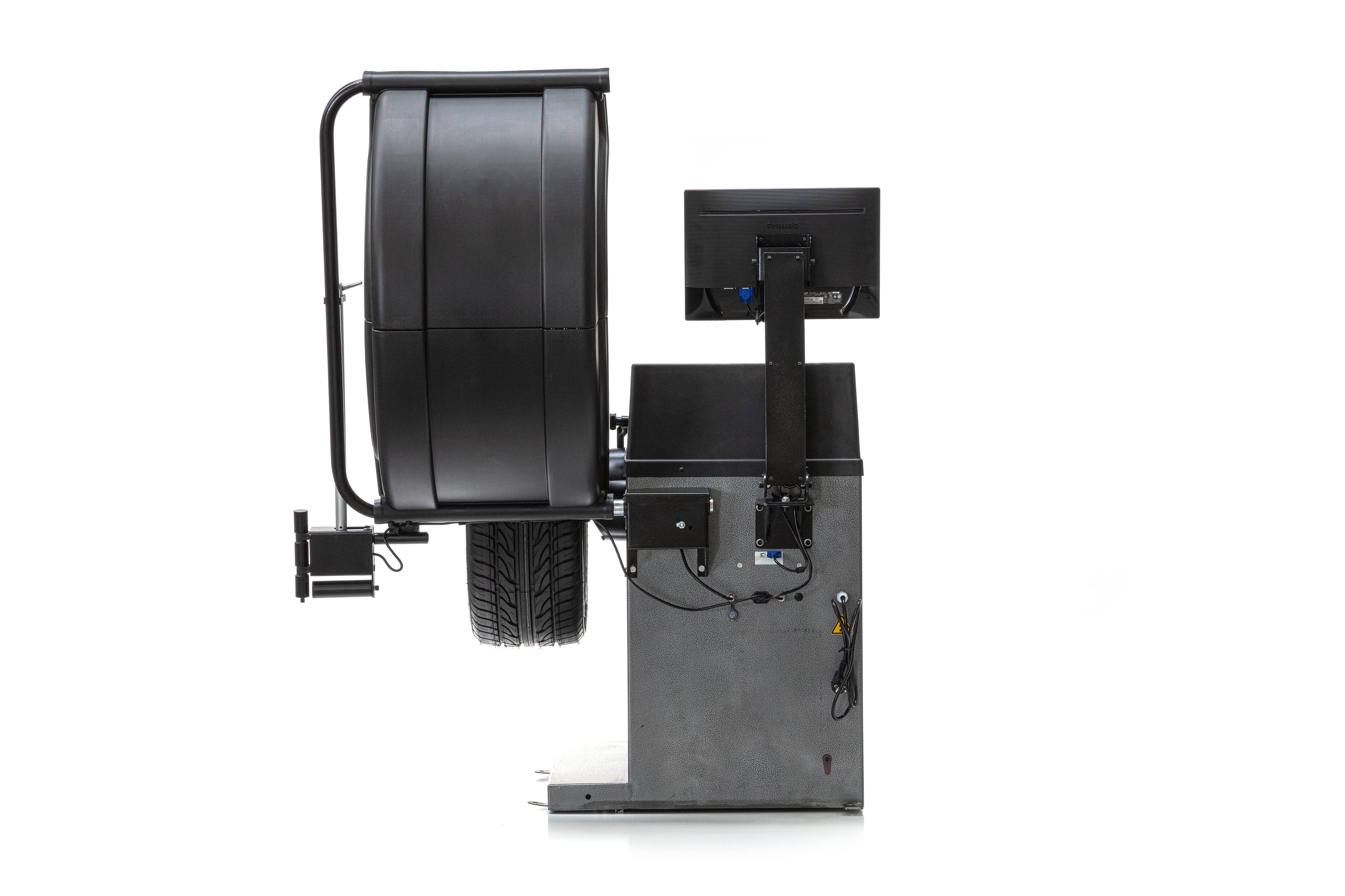 ATH W62 LCD 3D Reifenwuchtmaschine Wuchtmaschine Radwuchtmaschine Radwuchtgerät LCD-Monitor Duo-Laser 12"- 24" inkl. Messarm für Breitenmesslehre