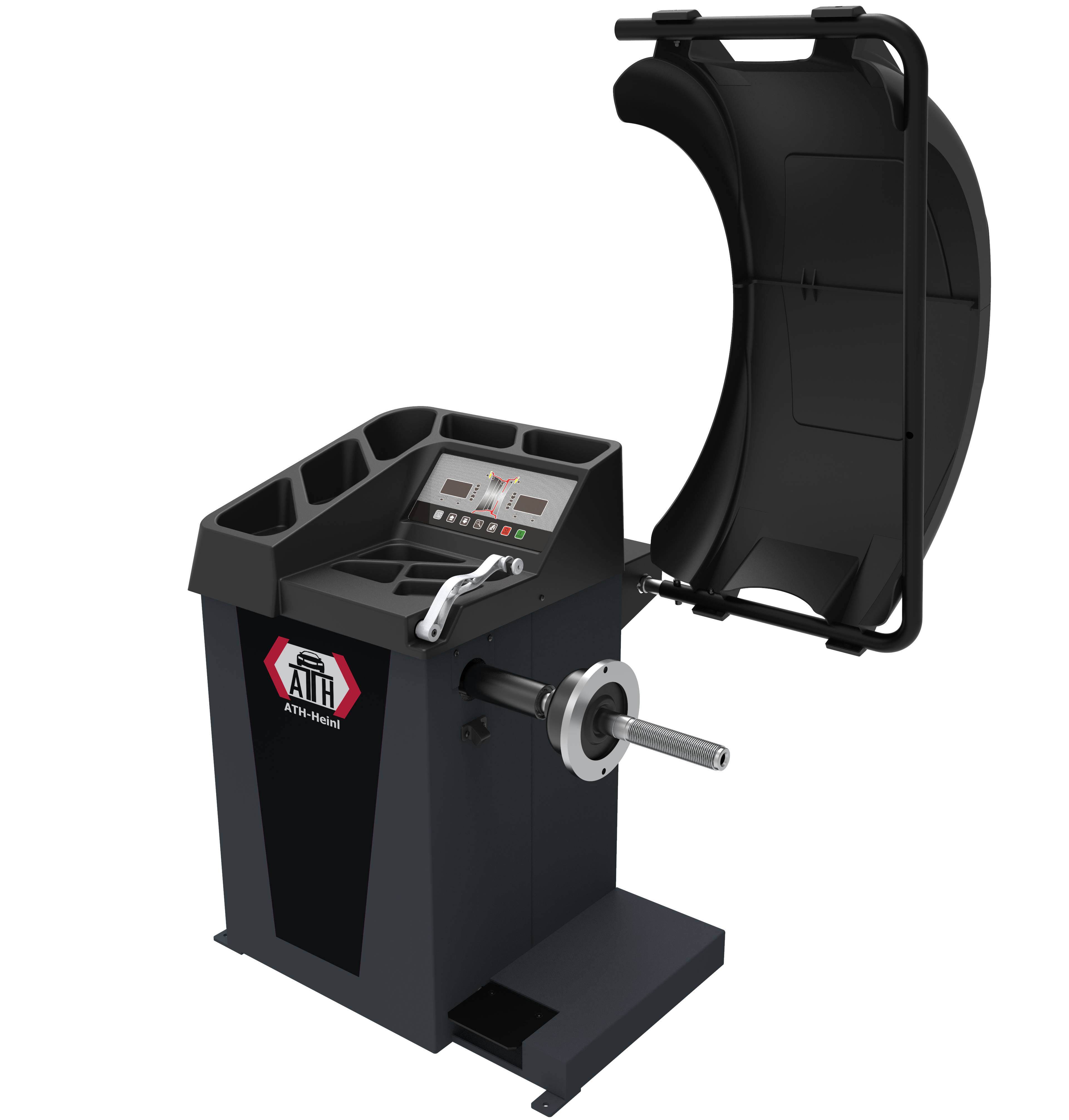 ATH W24 LED 2D Reifenwuchtmaschine Wuchtmaschine Radwuchtmaschine PKW Radwuchtgerät LED-Display 10"- 24"