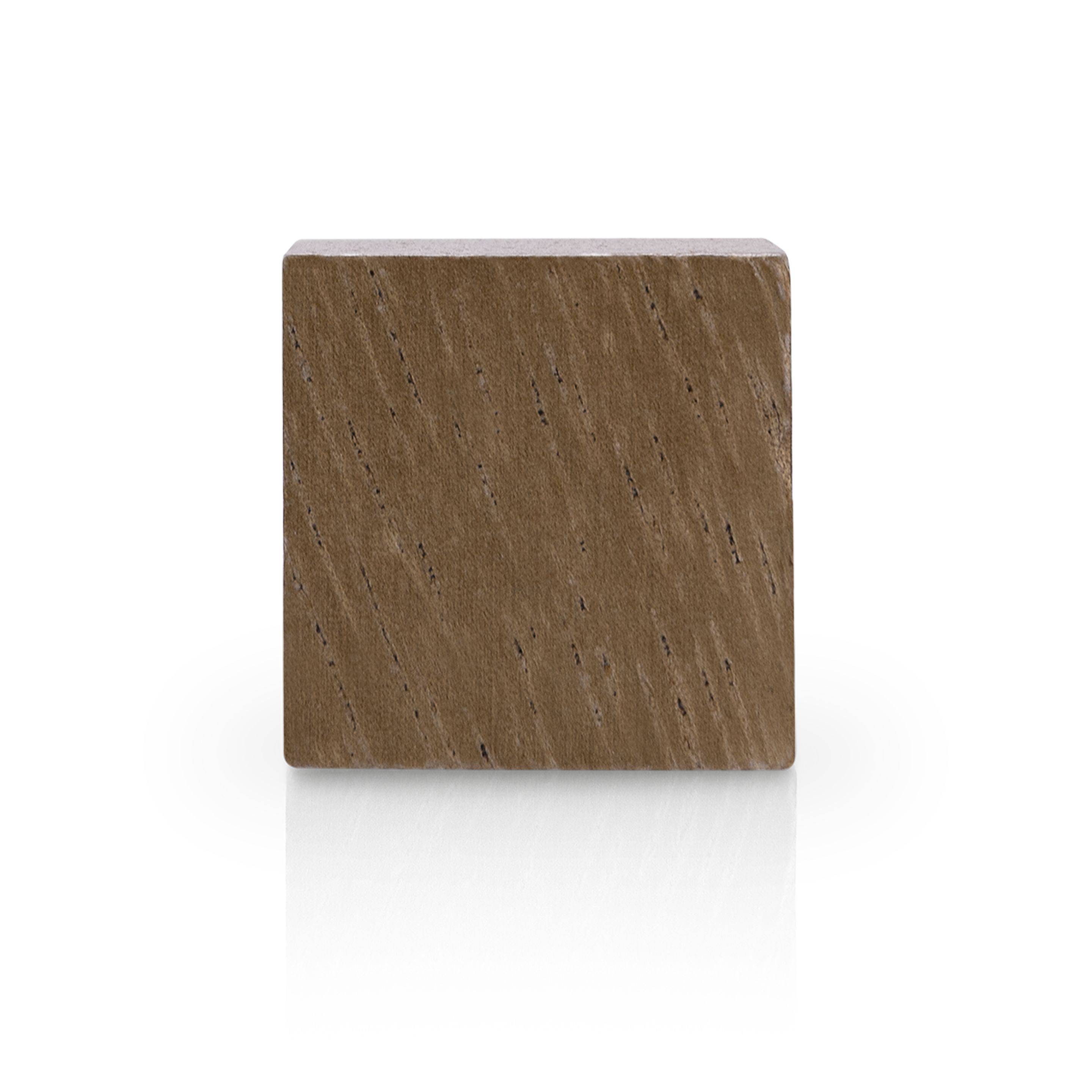 Magnet Wood Series Cube 1665351 20x20x20mm Walnuss 4 Stück
