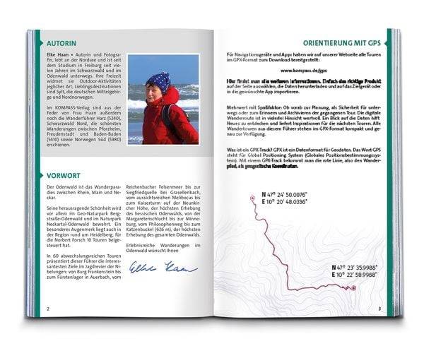 KOMPASS Wanderführer Odenwald, 60 Touren mit Extra-Tourenkarte