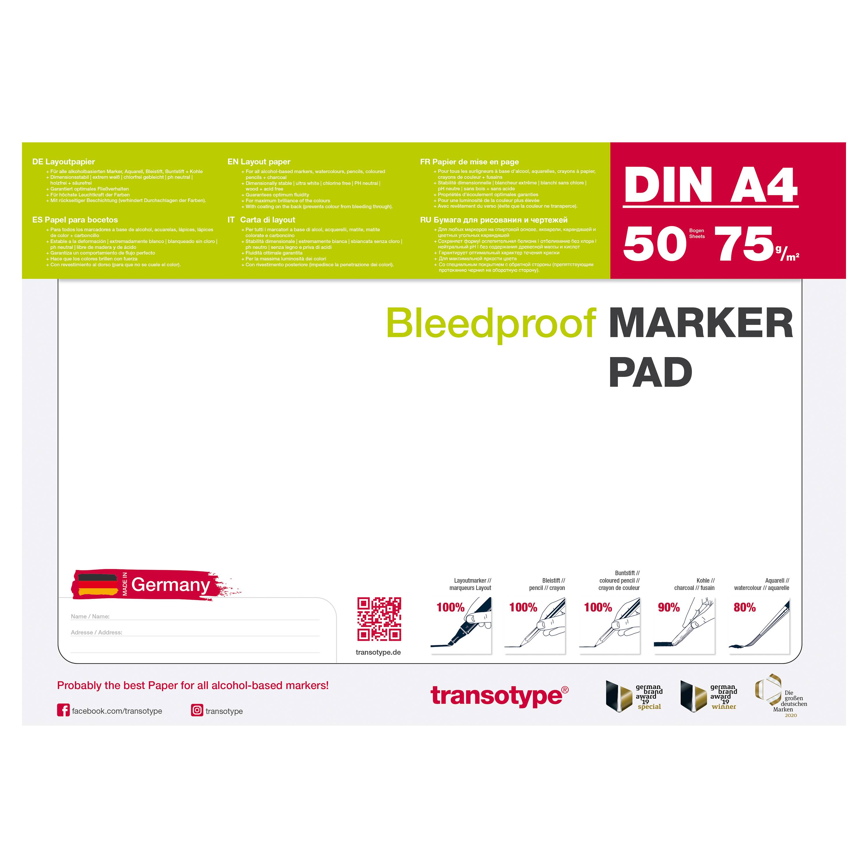 Copic Marker Pad A4 50Bl
