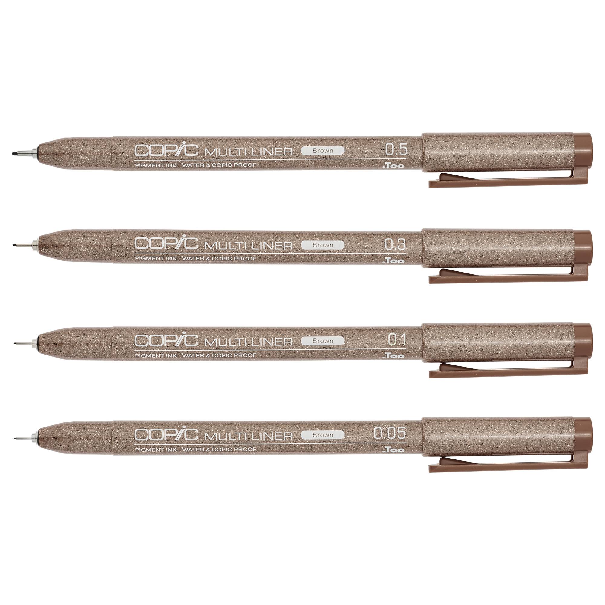 Copic Multiliner brown 4St sort.