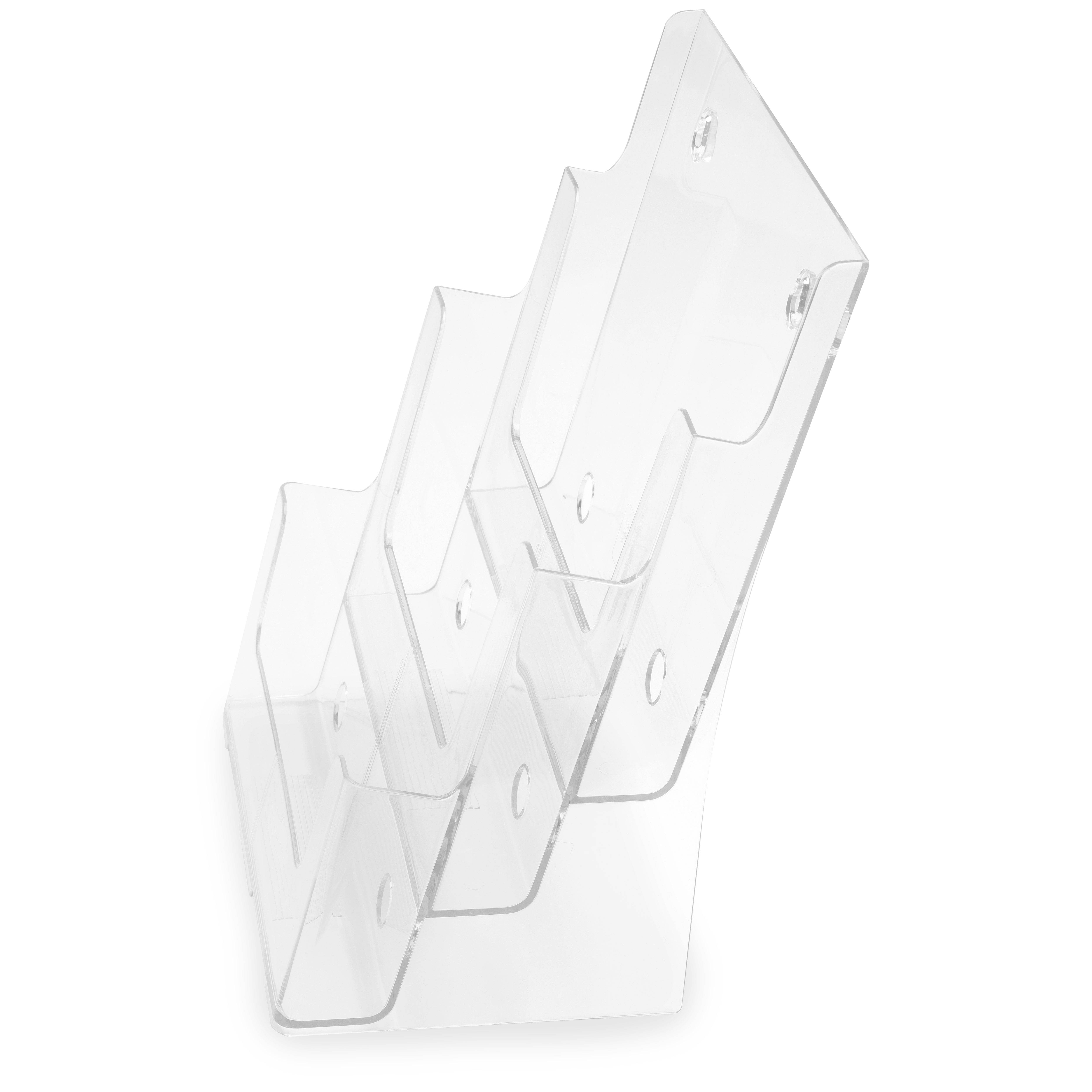 Prospekthalter Mehrstufig 3 Stufen A4 Hochformat